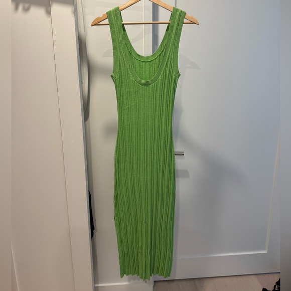 Adorable casual or dressy green knit dress from & other stories. - Picture 2 of 4